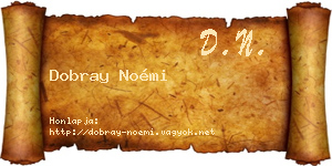 Dobray Noémi névjegykártya